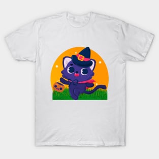 CUTE HALLOWEEN CAT T-Shirt